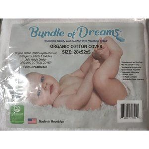 Bundle of Dreams 38-13525 Organic Cotton Baby Crib Mattress Zipper Cover